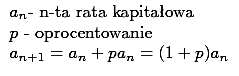 ciąg rosnący rat kapitałowych